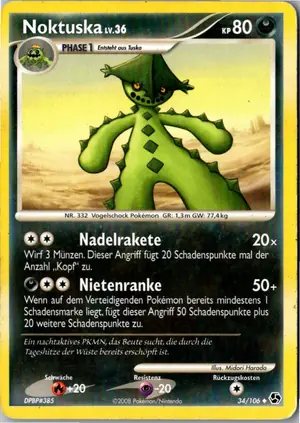 Pokémon-Karte Noktuska 34/106 Epische Begegnungen