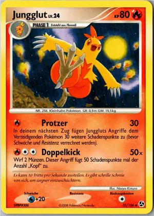 Pokémon-Karte Jungglut 35/106 Epische Begegnungen