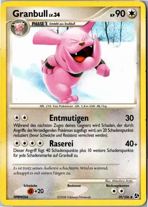 Pokémon-Karte Granbull 39/106 Epische Begegnungen