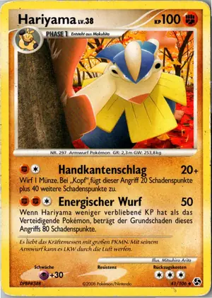 Pokémon-Karte Hariyama 41/106 Epische Begegnungen
