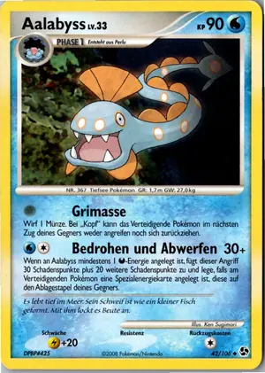 Pokémon-Karte Aalabyss 42/106 Epische Begegnungen