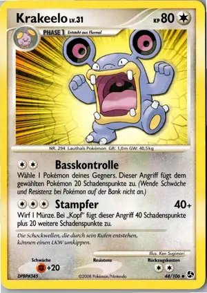 Pokémon-Karte Krakeelo 44/106 Epische Begegnungen