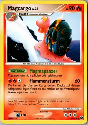 Pokémon-Karte Magcargo 45/106 Epische Begegnungen