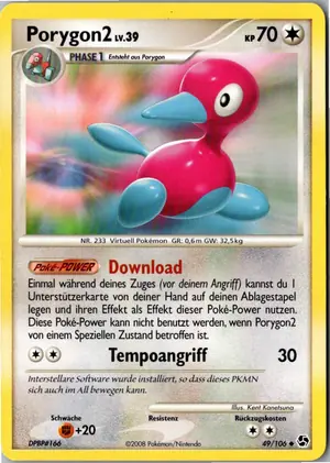 Pokémon-Karte Porygon2 49/106 Epische Begegnungen
