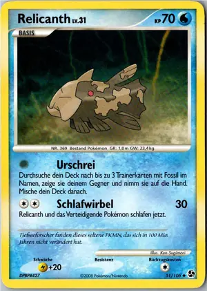 Relicanth Exemplar 1,95 €