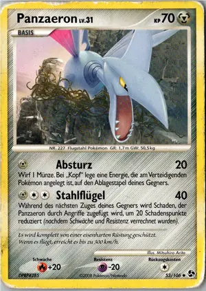 Pokémon-Karte Panzaeron 53/106 Epische Begegnungen