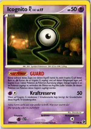 Pokémon-Karte Icognito G 57/106 Epische Begegnungen