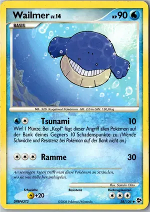Pokémon-Karte Wailmer 58/106 Epische Begegnungen