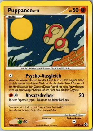 Pokémon-Karte Puppance 60/106 Epische Begegnungen