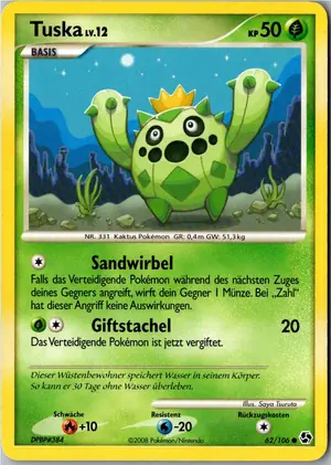 Pokémon-Karte Tuska 62/106 Epische Begegnungen