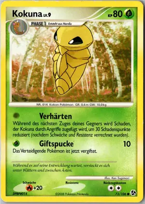 Pokémon-Karte Kokuna 73/106 Epische Begegnungen