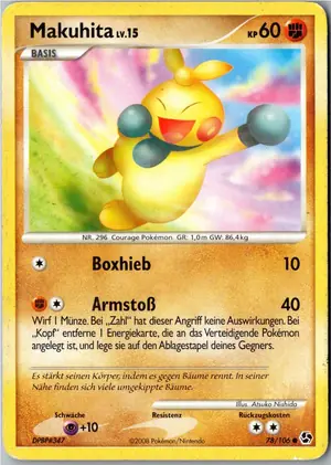Pokémon-Karte Makuhita 78/106 Epische Begegnungen