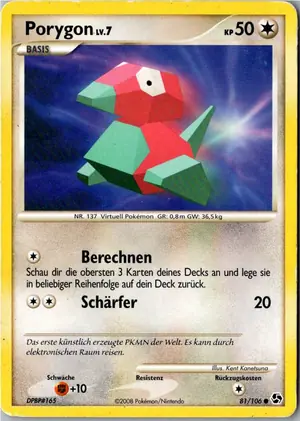Porygon Exemplar 1,95 €