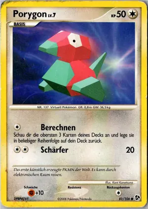 Porygon Exemplar 1,95 €