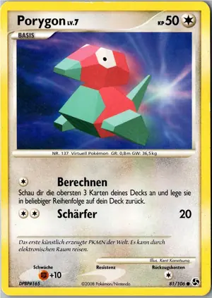 Porygon Exemplar 1,95 €