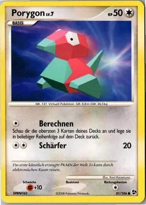 Porygon Exemplar 1,95 €