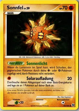 Pokémon-Karte Sonnfel 85/106 Epische Begegnungen