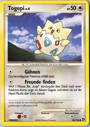 Pokémon-Karte Togepi 88/106 Epische Begegnungen
