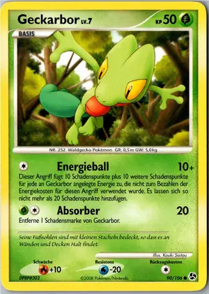 Pokémon-Karte Geckarbor 90/106 Epische Begegnungen