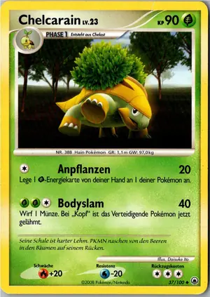 Pokémon-Karte Chelcarain 37/100 Majestätischer Morgen