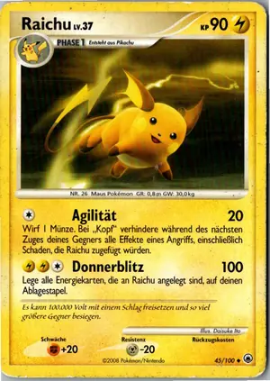 Raichu Exemplar 2,95 €