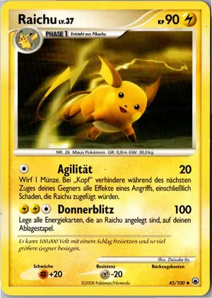 Raichu Exemplar 2,95 €