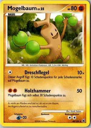 Pokémon-Karte Mogelbaum 48/100 Majestätischer Morgen