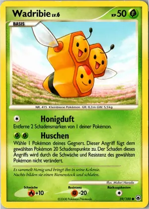Pokémon-Karte Wadribie 59/100 Majestätischer Morgen