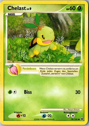 Pokémon-Karte Chelast 78/100 Majestätischer Morgen