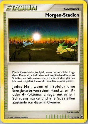 Pokémon-Karte Morgen-Stadion 79/100 Majestätischer Morgen