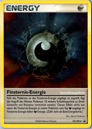 Pokémon-Karte Finsternis-Energie 93/100 Majestätischer Morgen