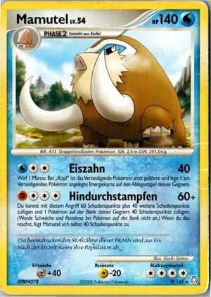 Pokémon-Karte Mamutel 9/146 Erwachte Legenden