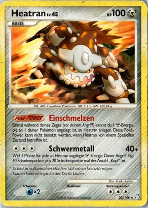 Pokémon-Karte Heatran 30/146 Erwachte Legenden