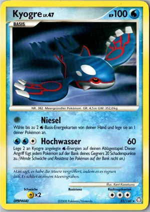 Pokémon-Karte Kyogre 32/146 Erwachte Legenden