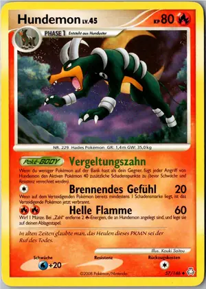 Pokémon-Karte Hundemon 57/146 Erwachte Legenden