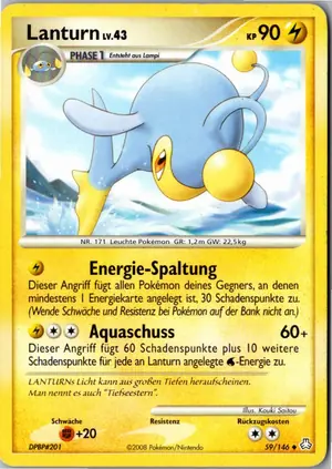 Pokémon-Karte Lanturn 59/146 Erwachte Legenden