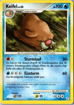 Pokémon-Karte Keifel 69/146 Erwachte Legenden