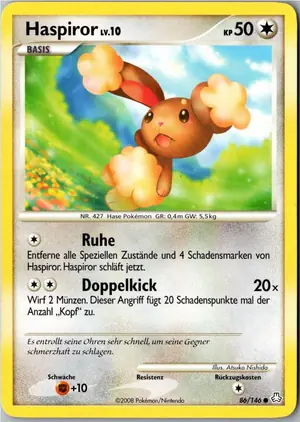 Pokémon-Karte Haspiror 86/146 Erwachte Legenden