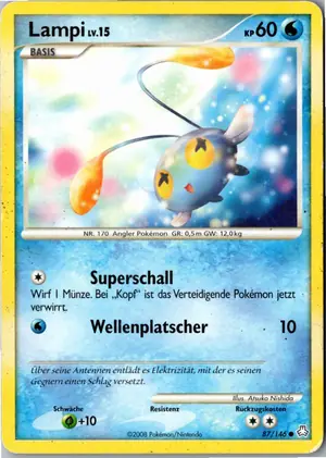 Pokémon-Karte Lampi 87/146 Erwachte Legenden