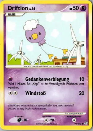 Pokémon-Karte Driftlon 92/146 Erwachte Legenden
