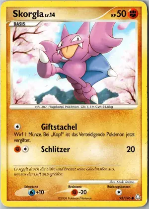 Pokémon-Karte Skorgla 95/146 Erwachte Legenden