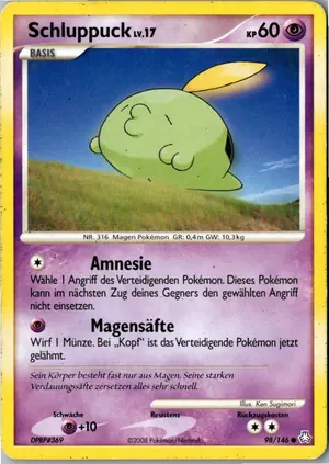 Pokémon-Karte Schluppuck 98/146 Erwachte Legenden