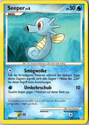 Pokémon-Karte Seeper 102/146 Erwachte Legenden