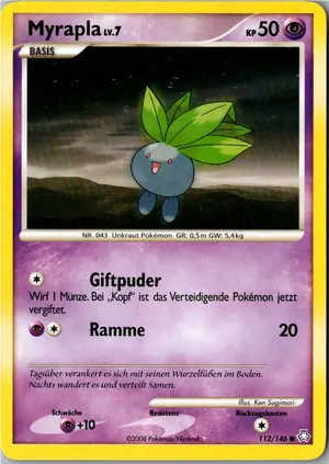 Pokémon-Karte Myrapla 112/146 Erwachte Legenden