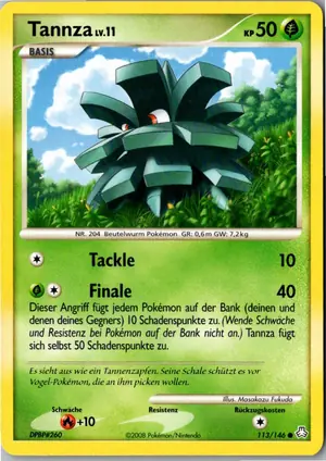 Pokémon-Karte Tannza 113/146 Erwachte Legenden