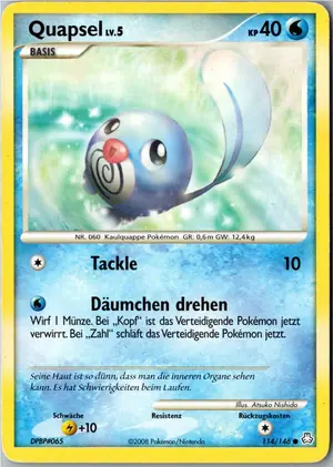 Pokémon-Karte Quapsel 114/146 Erwachte Legenden