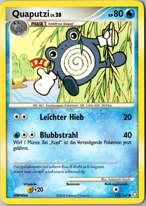 Pokémon-Karte Quaputzi 115/146 Erwachte Legenden