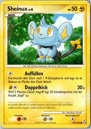 Pokémon-Karte Sheinux 118/146 Erwachte Legenden