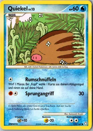 Pokémon-Karte Quiekel 123/146 Erwachte Legenden