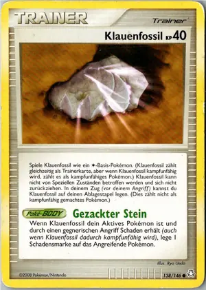 Pokémon-Karte Klauenfossil 138/146 Erwachte Legenden